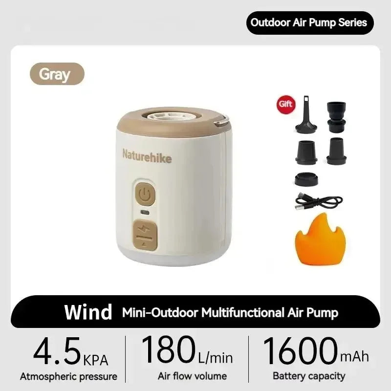 Naturehike Multi Function Air Pump Outdoor Portable Fast Charge Inflatable Mat