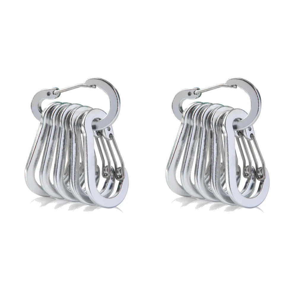 Aluminum Alloy Carabiner Keychain Set For Camping And Hiking