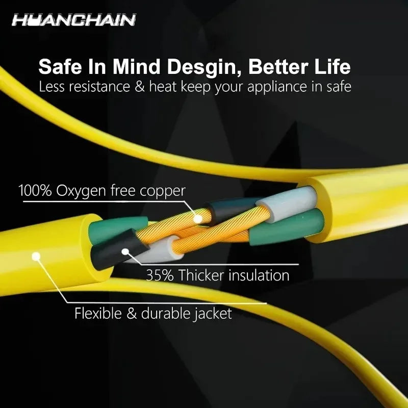 Outdoor Extension Cord 100 Ft 12/3 Heavy Duty Waterproof Lighted