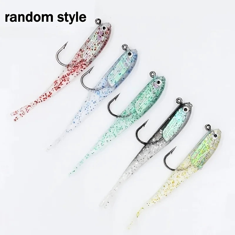 Soft Bait Fishing Set 29 Pcs With Hooks Saltwater Freshwater