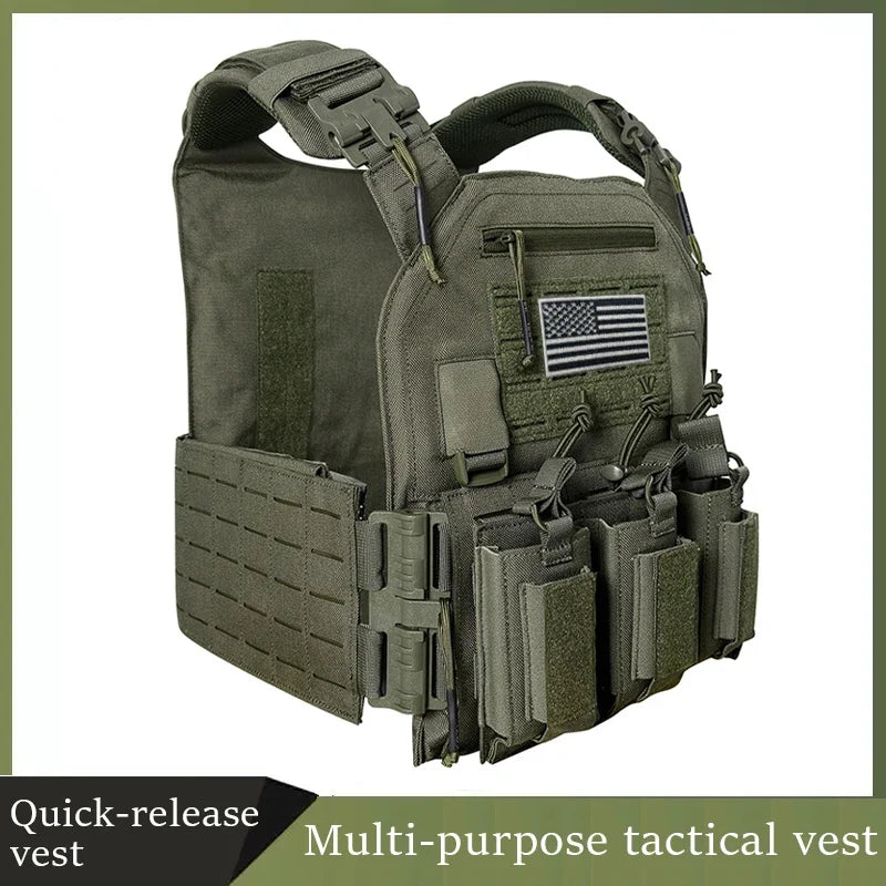 Nylon Tactical Plate Carrier Vest Molle System for Outdoors