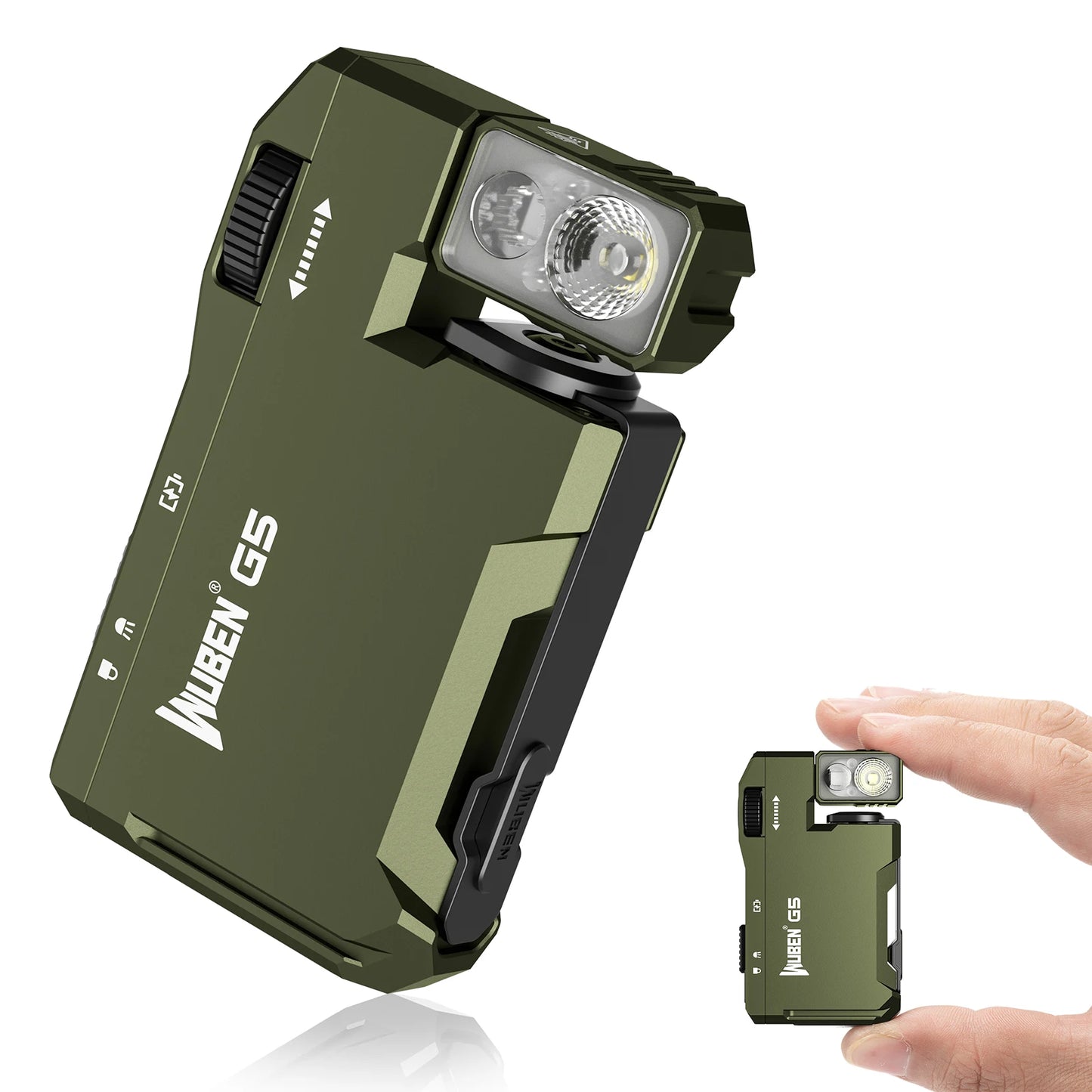 WUBEN G5 Rechargeable EDC Flashlight 400 Lumens RGB Light