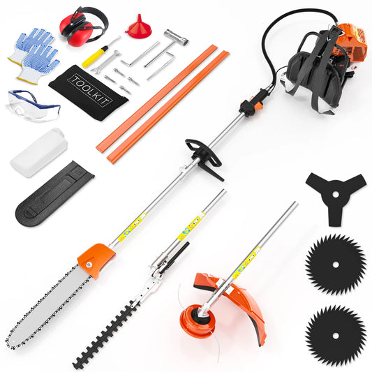 Gasoline Powered 6 In 1 Hedge Trimmer For Lawn Care