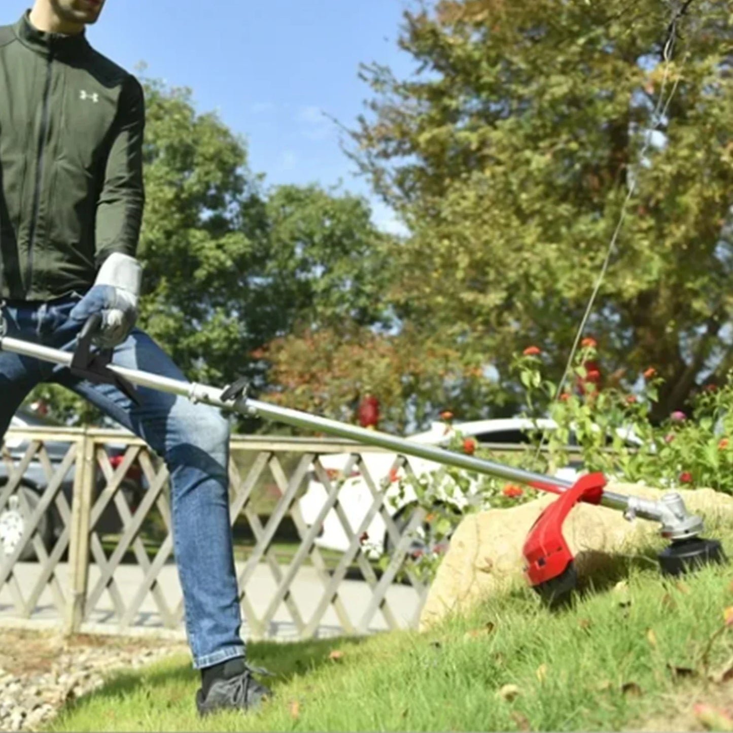 Gas Weed Eater 4 Stroke 31cc Straight Shaft Trimmer