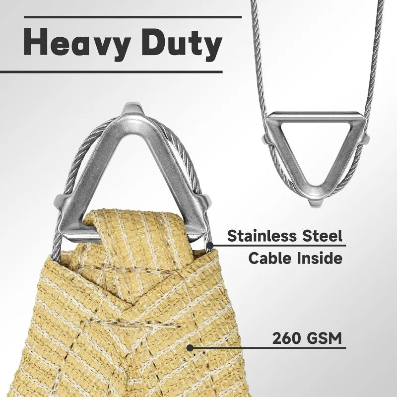 ColourTree Heavy Duty Shade Sail Pro Ring 260 GSM Outdoor