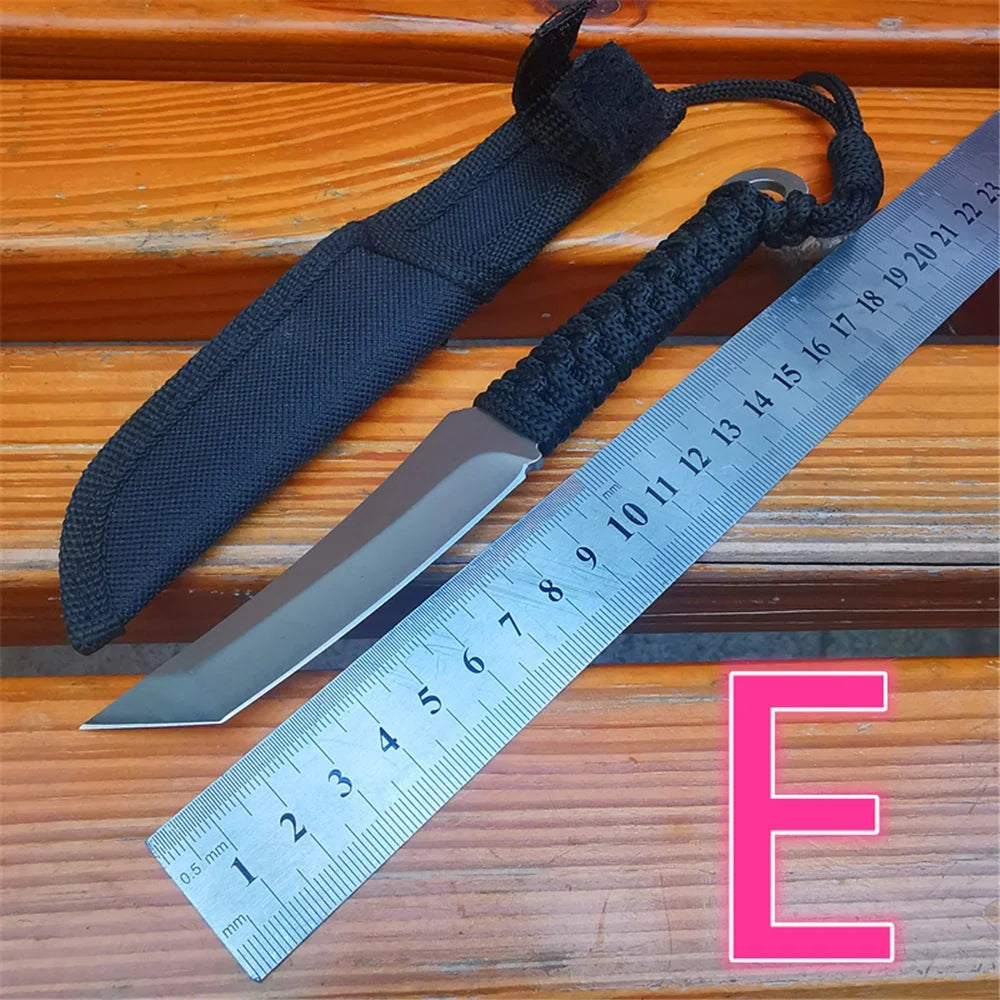 Fixed Blade Bowie Knife With ABS Handle And Protective Sheath