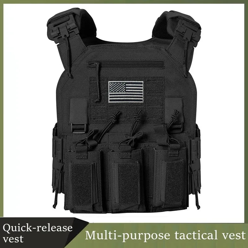 Nylon Tactical Plate Carrier Vest Molle System for Outdoors