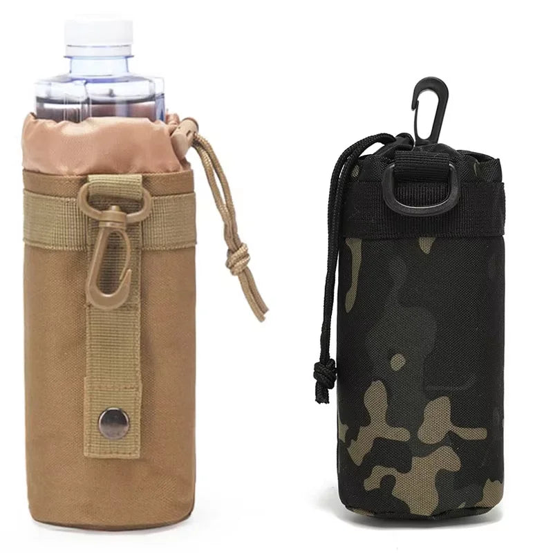Tactical Molle Water Bottle Pouch Carrier Durable Outdoor Gear