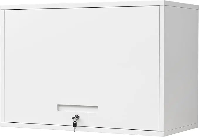 Metal Garage Wall Cabinet with Doors and Shelves, Wall Mounted Metal Storage Cabinet, Floating Garage Tool Cabinet, Customized