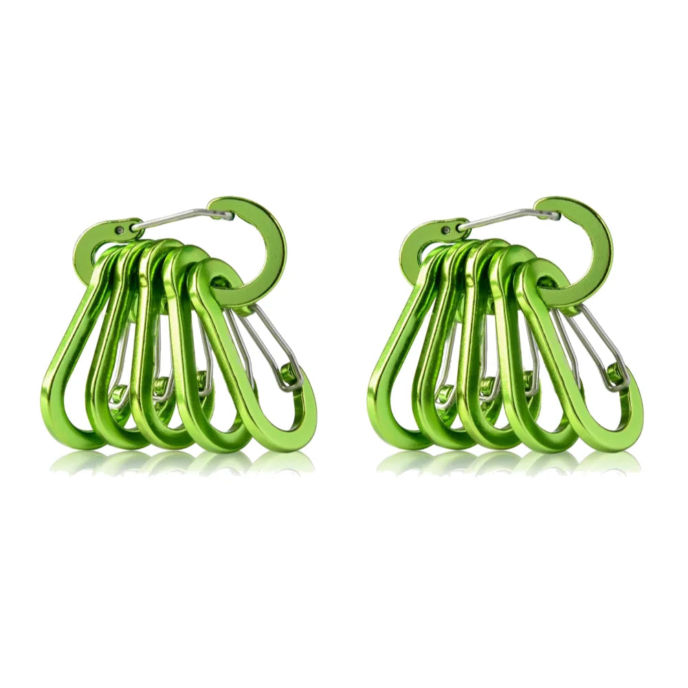 Aluminum Alloy Carabiner Keychain Set For Camping And Hiking