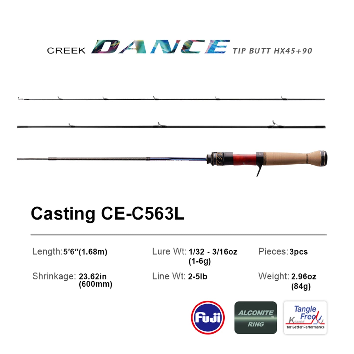 PureLure Trout Fishing Rod BFS Casting UL Spinning Travel Rod