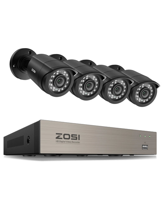 ZOSI 8CH 1080P CCTV System With 2MP Wired Outdoor Cameras
