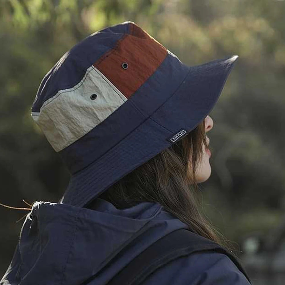Sun Protection Wide Brim Bucket Hat Quick Dry Anti UV