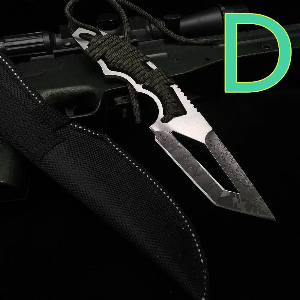 Spring Assisted Tactical Knife Switchblade Outdoor Multitool Tanto Hunting