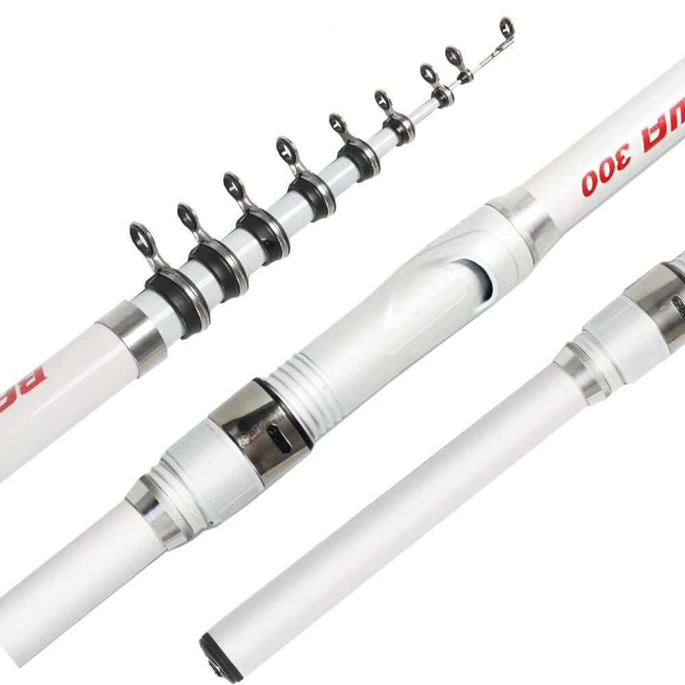 Bakawa Ultra Lightweight Telescopic Rock Fishing Rod Spinning