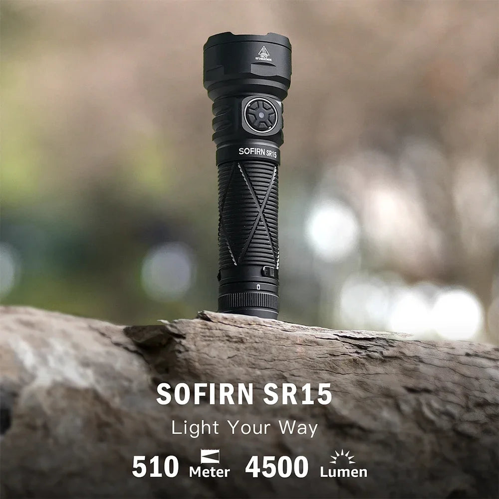 Sofirn SR15 4500LM USB C Rechargeable 21700 LED Flashlight