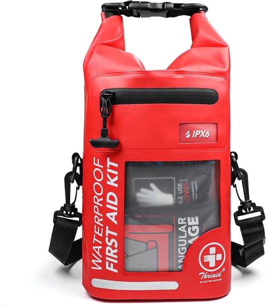 Waterproof 250-Piece First Aid Kit for Outdoor Emergencies