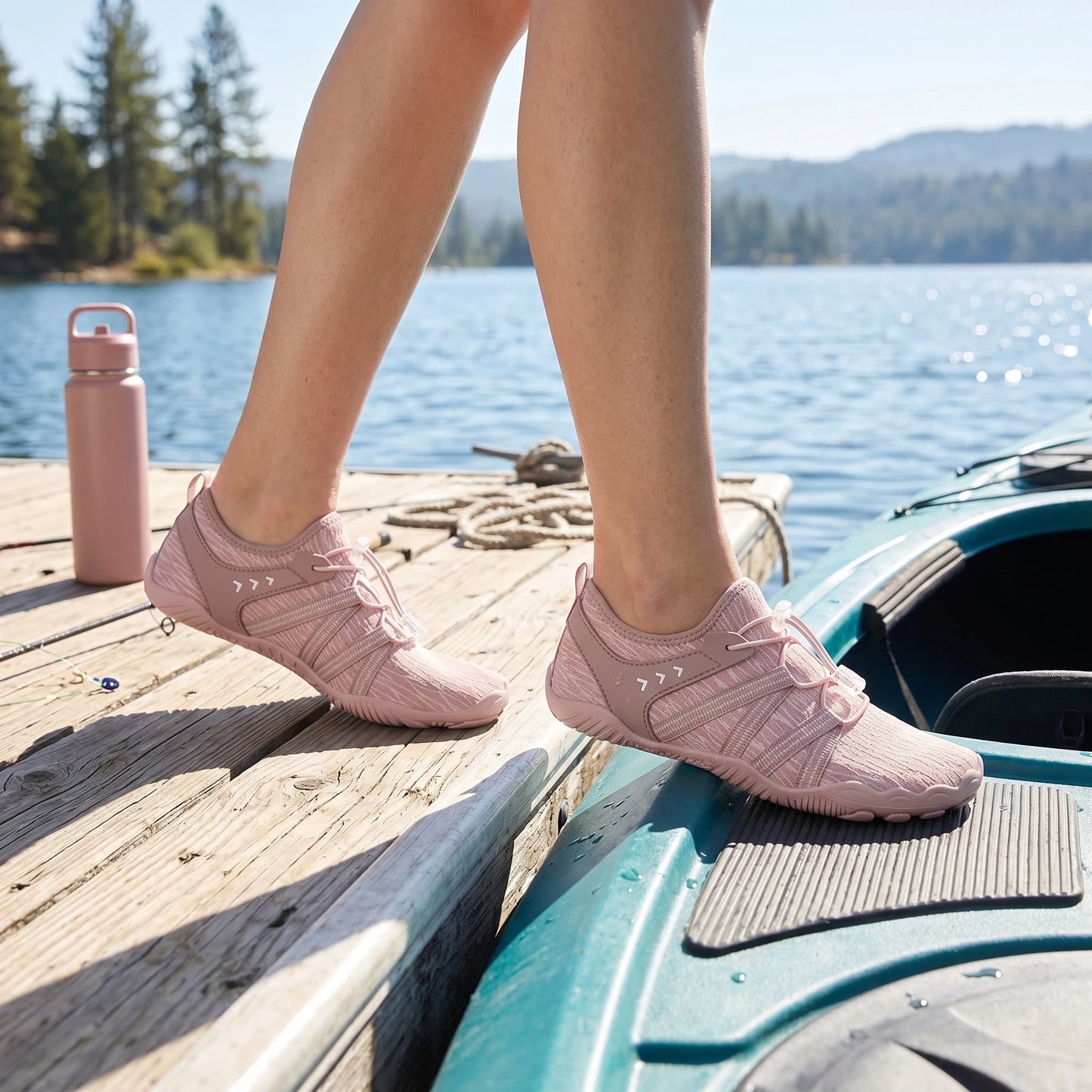 Women Aqua Shoes Anti-Slip Quick-Dry Beach Beach Barefoot Shoes Outdoor Lightweight Sneakers Hiking Surfing Boating Fishing