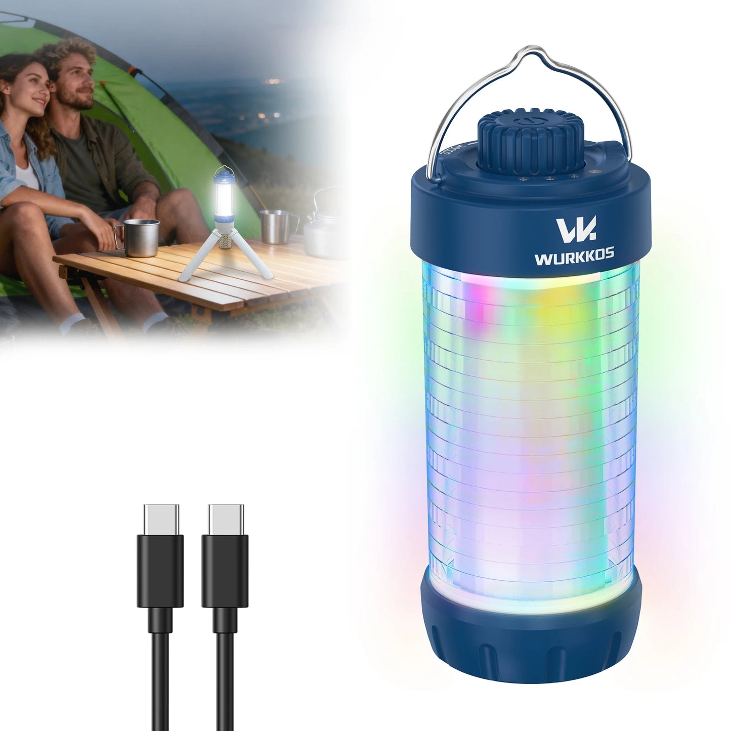 Wurkkos CL01 RGB Flashlight 360 Degree LED Power Bank