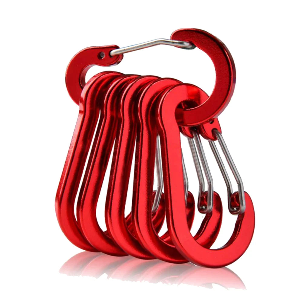 Aluminum Alloy Carabiner Keychain Set For Camping And Hiking