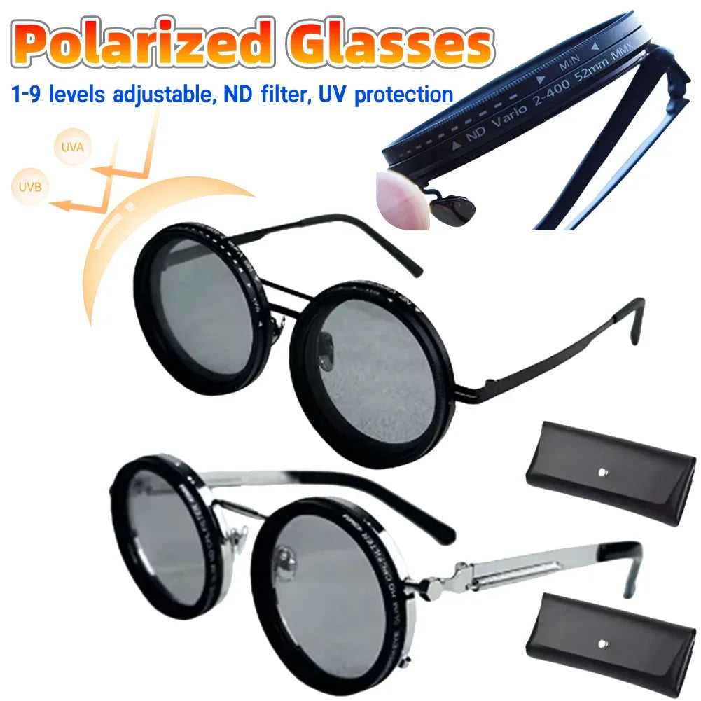 Adjustable ND Filter Sunglasses Polarized For Fishing And Driving