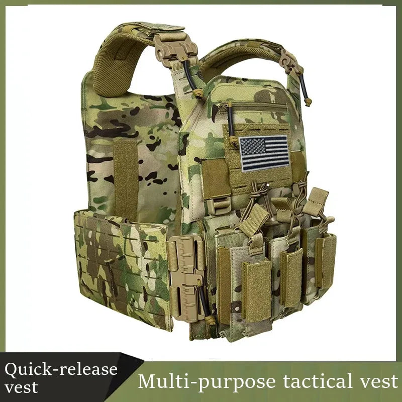 Nylon Tactical Plate Carrier Vest Molle System for Outdoors