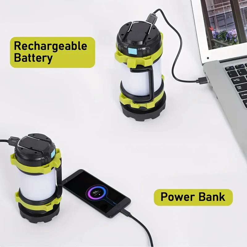 Rechargeable LED Camping Lantern 1000LM With 6 Modes 4000mAh